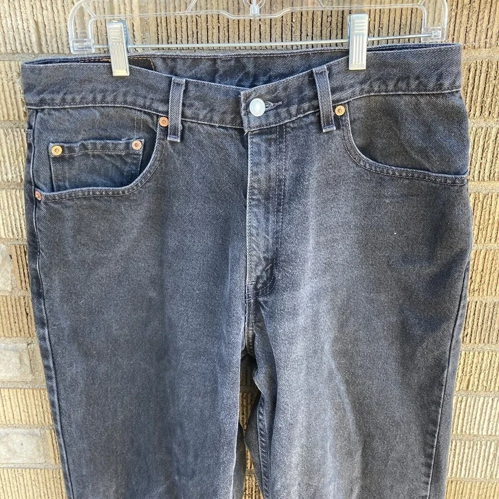 Levis 550‎ Jeans Mens 34x30 (Measured 32x28.5) Black Relaxed Fit Vintage Y2K